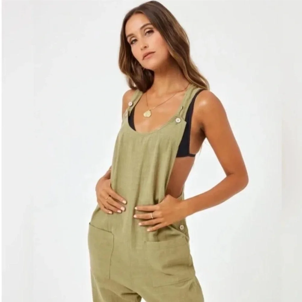 L*Space Olive Jumpsuit - Picture 2 of 8